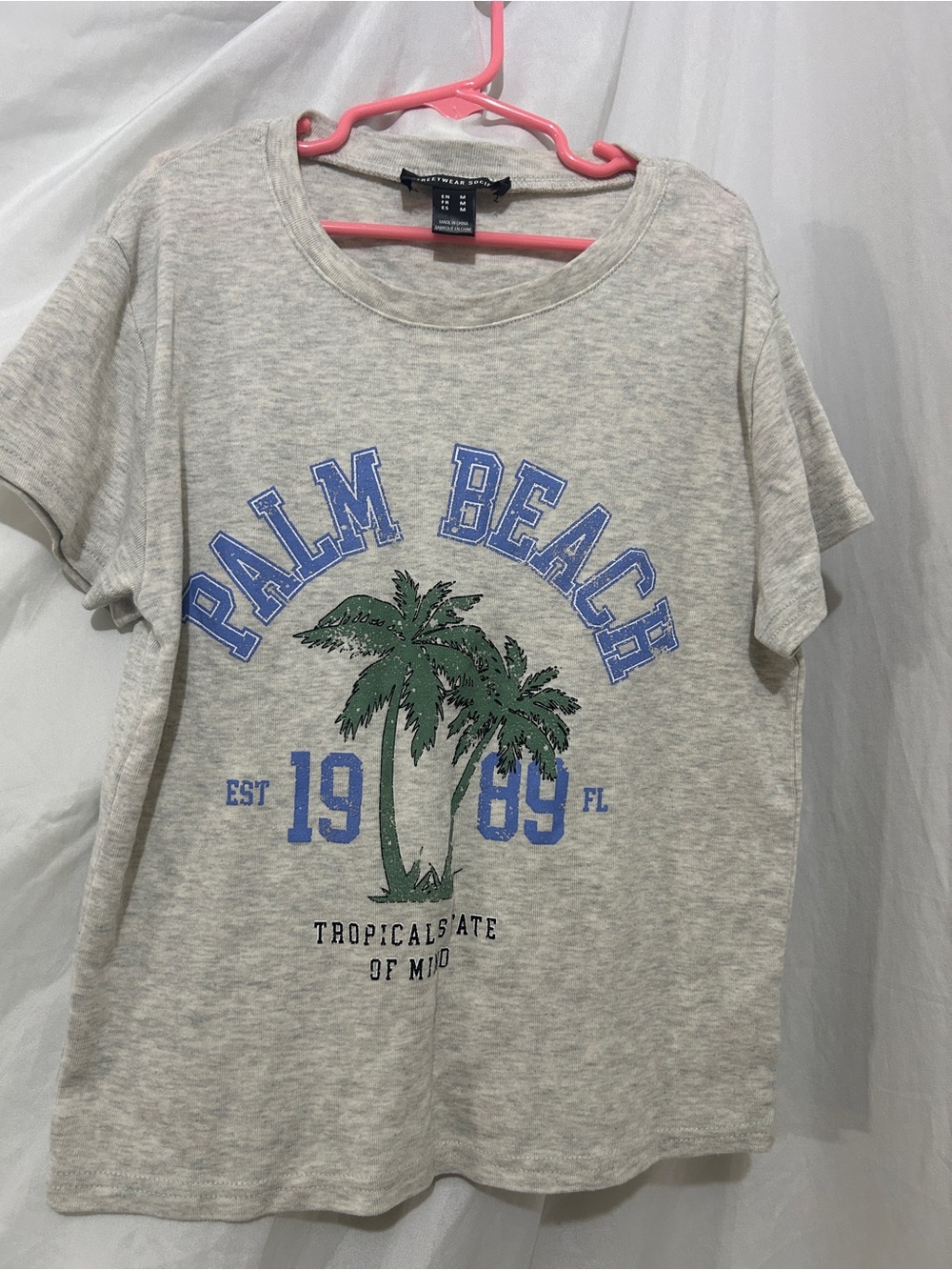 Streetwear Society Palm Beach '89 Double-Sided Graphic Tee - Size M